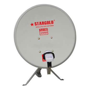 STARGOLD Portable Satellite Dish TV Antenna 35cm 4k Dish Antenna For Satellite TV KU-band Gain 10.70 &ndash; 12.5GHZ