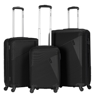 VIPTOUR Luggage 3Pcs ABS Hardside Trolley Set Spinner Wheels With Number Lock 20/24/28 Inches, VT-A396