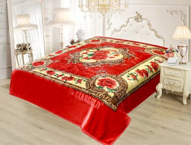 STARGOLD Royal Luxury Embossed Blanket Double Ply 100% Polyester 20 LBS 220X240CM