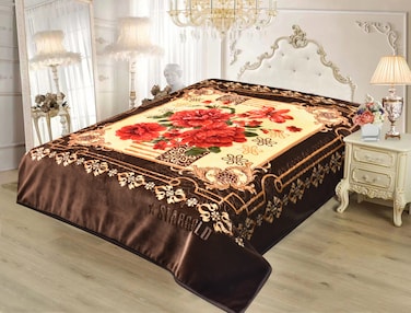 STARGOLD Royal Luxury Embossed Blanket Double Ply 100% Polyester 22 LBS 220X240CM