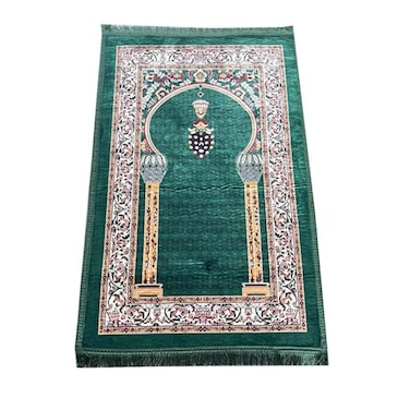 STARGOLD Traditional Turkish Prayer Mat 70x110 cm Large Portable Multicolor Islamic Prayer Rug, Janamaz Sajjadah For Men And Women SG-P004