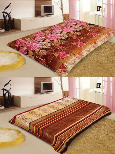 STARGOLD Blanket Single Ply Super Soft Luxury Cloudy Blanket Two Side Different Design 220*240CM 12LBS, SG-BLC606 B