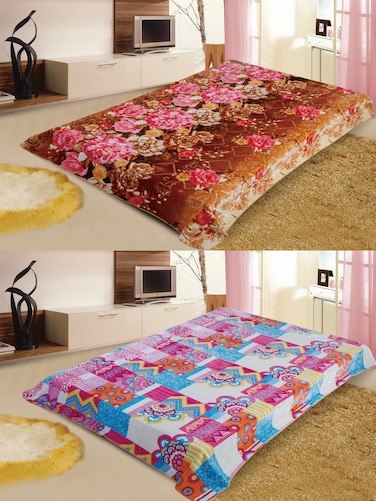 STARGOLD Blanket Single Ply Super Soft Luxury Cloudy Blanket Two Side Different Design 220*240CM 12LBS, SG-BLC606 A