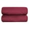 STARGOLD Microfiber Solid Comforter 8 Pieces Set Fitted Sheet, Pillow Sham, Pillow Case, Cushion Comforter 260X240 CM King Size Mattress, SG-CS2004-SOLID75 BURGUNDY GREY