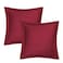 STARGOLD Microfiber Solid Comforter 8 Pieces Set Fitted Sheet, Pillow Sham, Pillow Case, Cushion Comforter 260X240 CM King Size Mattress, SG-CS2004-SOLID75 BURGUNDY GREY