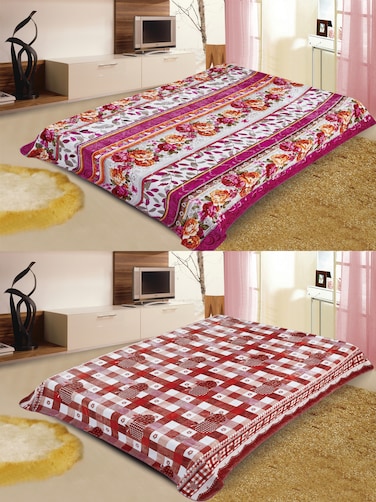 STARGOLD Blanket Single Ply Super Soft Luxury Cloudy Blanket Two Side Different Design 220*240CM 12LBS, SG-BLC606 A