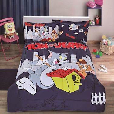 STARGOLD Comforter 4 Pieces Set Digital Print, Fittedsheet, Pillow Sham Comforter 180X240 CM King Size SG-CPC2008