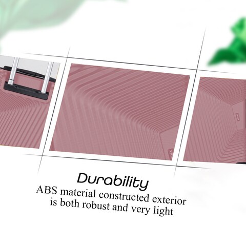 VIPTOUR ABS Hardside 3Pcs Trolley Luggage Set Spinner Wheels With Number Lock 20/24/28 Inches, VT-A394