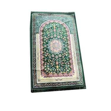 STARGOLD Traditional Turkish Prayer Mat 70x110 cm Large Portable Multicolor Islamic Prayer Rug, Janamaz Sajjadah For Men And Women SG-P004