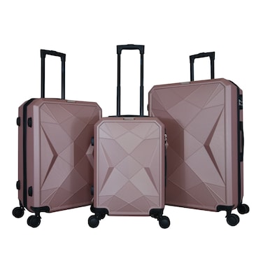 VIPTOUR Luggage Set 3Pcs ABS Trolley Bag Set With Number Lock 20/24/28 Inches