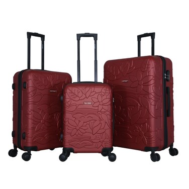 VIPTOUR Luggage Set 3Pcs ABS Trolley Bag Set With Number Lock 20/24/28 Inches