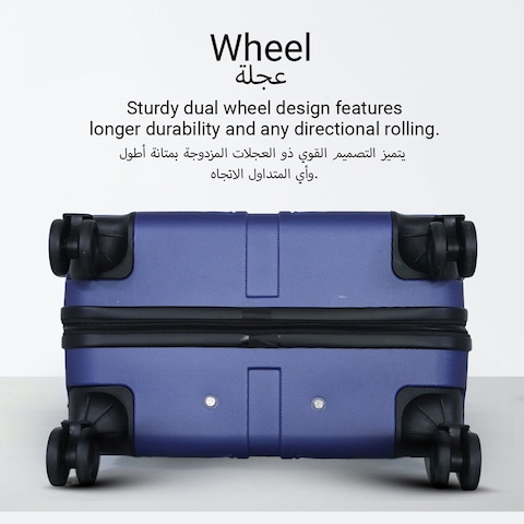 VIPTOUR Luggage Set 3Pcs ABS Trolley Bag Set With Number Lock 20/24/28 Inches