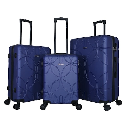 VIPTOUR Luggage Set 3Pcs ABS Trolley Bag Set With Number Lock 20/24/28 Inches