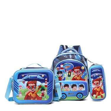 STARGOLD 3-Piece School Backpack Set 12 Inch For Boys Backpack + Lunch Bag + Pencil Case, SG-BP224