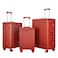 VIPTOUR PC Hard Side Zipperless Luggage Set of 3 PCS TSA Lockable Travel Suitcases With Cup Holder 20/25/29 Inches