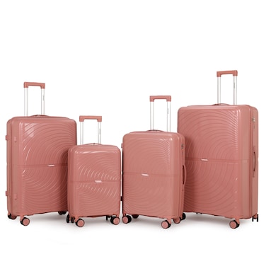 VIPTOUR Luggage Set of 4 PCS PP Softside Travel Luggage Bag 20/24/28/32 Inches