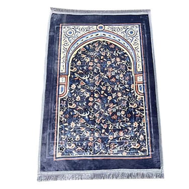 STARGOLD Traditional Turkish Prayer Mat, 70x110 cm Large Portable Multicolor Islamic Prayer Rug, Janamaz Sajjadah For Men And Women SG-P005