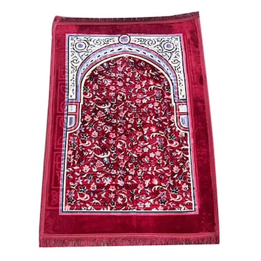 STARGOLD Traditional Turkish Prayer Mat, 70x110 cm Large Portable Multicolor Islamic Prayer Rug, Janamaz Sajjadah For Men And Women SG-P005