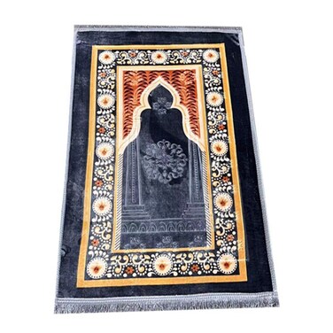STARGOLD Traditional Turkish Prayer Mat, 80x120 cm Large Portable Multicolor Islamic Prayer Rug, Janamaz Sajjadah For Men And Women SG-P007