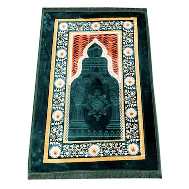 STARGOLD Traditional Turkish Prayer Mat, 80x120 cm Large Portable Multicolor Islamic Prayer Rug, Janamaz Sajjadah For Men And Women SG-P007