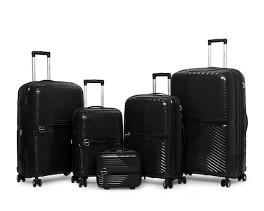 VIPTOUR Luggage Set of 5 PCS PP Softside Travel Luggage Bag With Expandable Zipper 14/20/24/28/32 Inches