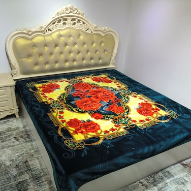 STARGOLD Double Ply Raschel Premium Korea Quality Blanket 220CM &times; 240CM 12 LBS, 100% SPUN YARN Virgin Polyester Which Suitable For Winter And Rainy Season, SG-BL2035