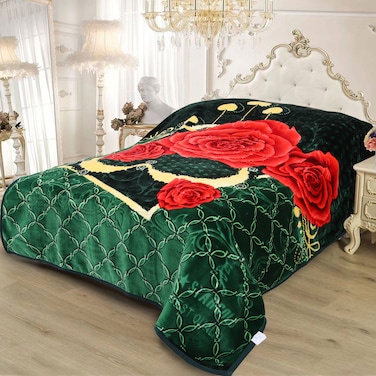 STARGOLD Double Ply Raschel Premium Korea Quality Blanket 220CM &times; 240CM 16 LBS, 100% SPUN YARN Virgin Polyester Which Suitable For Winter And Rainy Season, SG-BL2037