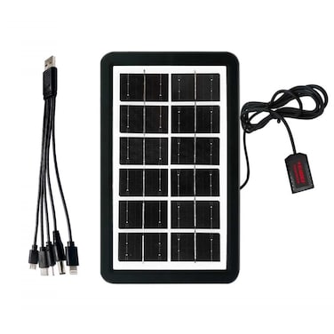 STARGOLD Solar Panel Mono 3.8W 6V  With 5 In 1 Charging Cable