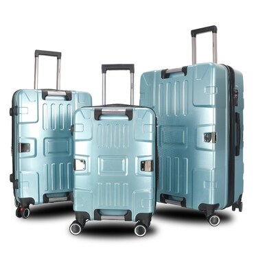 STARGOLD Luggage Set of 3, TPC Hard Side Suitcase with Expandable Zipper, 360&deg; Spinner Wheels, Number Lock, Lightweight Trolley Travel Bag, SG-TPC46