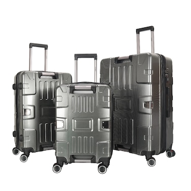 STARGOLD Luggage Set of 3, TPC Hard Side Suitcase with Expandable Zipper, 360&deg; Spinner Wheels, Number Lock, Lightweight Trolley Travel Bag, SG-TPC46