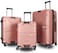 STARGOLD Luggage Set of 3, TPC Hard Side Suitcase with Expandable Zipper, 360&deg; Spinner Wheels, Number Lock, Lightweight Trolley Travel Bag, SG-TPC45