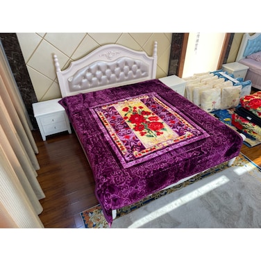 STARGOLD Double Ply Premium Cloudy Blanket Made by 100% Polyester SPUN YARN Obtained From Virgin Polyester 220X240CM 11LBS