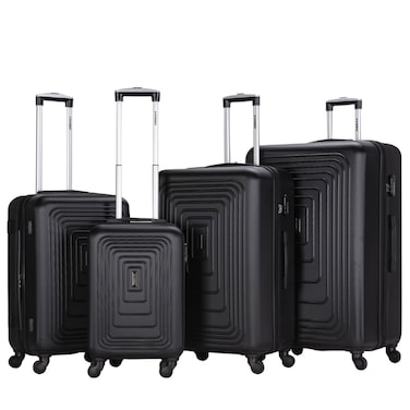 STARGOLD Luggage Set of 4, ABS Hard Shell Suitcase with Expandable Zipper, 360&deg; Spinner Wheels, Number Lock, Lightweight Trolley Travel Bag