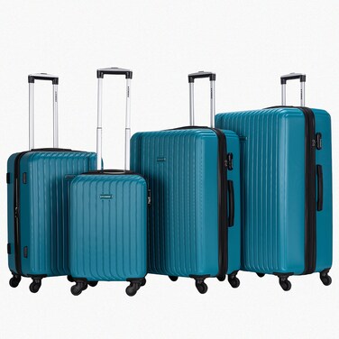 STARGOLD Luggage Set of 4, ABS Hard Shell Suitcase with Expandable Zipper, 360&deg; Spinner Wheels, Number Lock, Lightweight Trolley Travel Bag