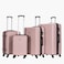 STARGOLD Luggage Set of 4, ABS Hard Shell Suitcase with Expandable Zipper, 360&deg; Spinner Wheels, Number Lock, Lightweight Trolley Travel Bag