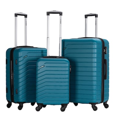 STARGOLD 3-Piece ABS Luggage Set 20&rdquo;, 24&rdquo;, 28&rdquo;, Lightweight Hard Case Trolley with 360&deg; Spinner Wheels, Number Lock Security &amp; Expandable Storage, Premium Travel Suitcase Set