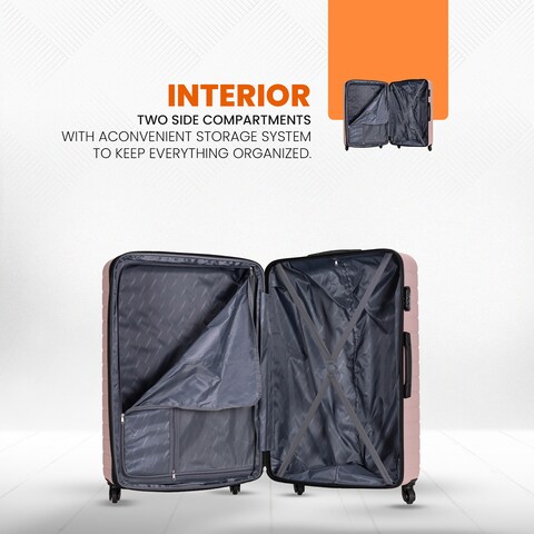 STARGOLD Luggage 3 Pcs Hardside Spinner 4 Wheels  Number Lock Luggage Trolley 20/24/28 Inches