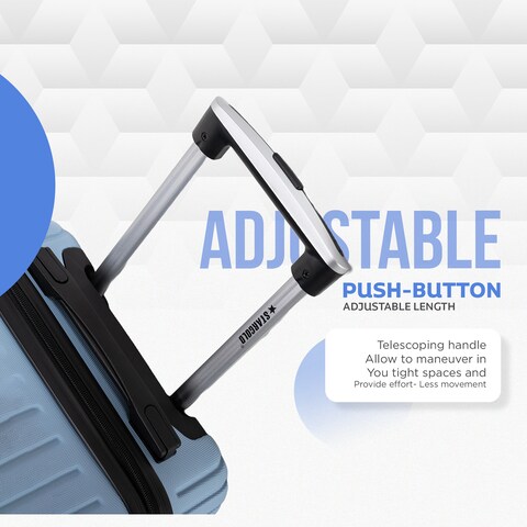 STARGOLD Luggage 3 Pcs Hardside Spinner 4 Wheels  Number Lock Luggage Trolley 20/24/28 Inches