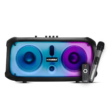 STARGOLD Multimedia Speaker Stereo 2.0 Channel Speaker Remote Control Via BT, USB, SD/MMC, SG-G2026 BLACK