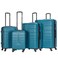 STARGOLD 4 Pack Of Hardside Spinner Number Locked Luggage Trolley