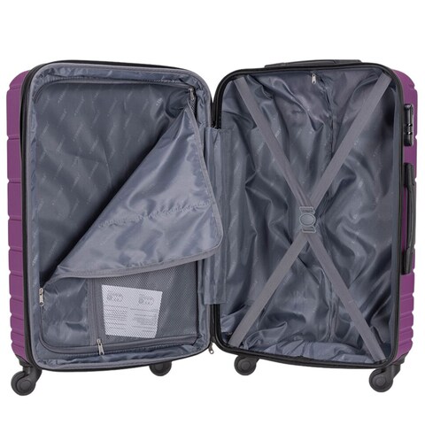 STARGOLD 4 Pack Of Hardside Spinner Number Locked Luggage Trolley