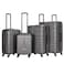 STARGOLD 4 Pack Of Hardside Spinner Number Locked Luggage Trolley