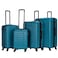 STARGOLD 4 Pack Of Hardside Spinner Number Locked Luggage Trolley