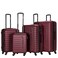 STARGOLD 4 Pack Of Hardside Spinner Number Locked Luggage Trolley