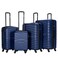STARGOLD 4 Pack Of Hardside Spinner Number Locked Luggage Trolley