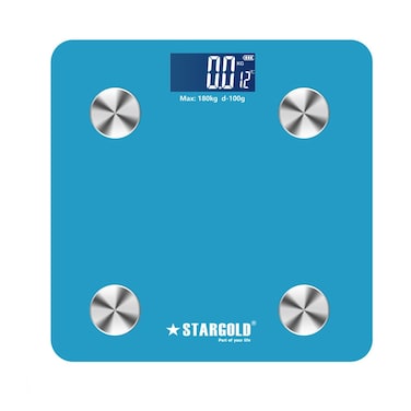 STARGOLD Digital Personal Weighing Scale With Bluetooth Connectivity, 180 KG Capacity BMI, Body Fat, Muscle Mass, Water Index And Metabolic Rate