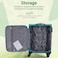 VIPTOUR Lightweight Single Fabric Luggage With 4 Spinner Wheels 20 Inch