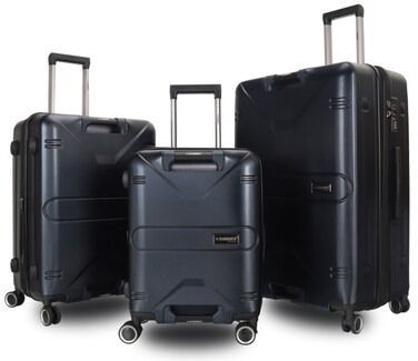 STARGOLD Luggage Set of 3, TPC Hard Side Suitcase with Expandable Zipper, 360&deg; Spinner Wheels, Number Lock, Lightweight Trolley Travel Bag, SG-TPC45