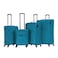VIPTOUR Set of 4 Light Weight Polyester Jacqard Trolley Luggage With Number Lock 20/24/28/32 Inches, VT-A383