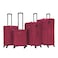 VIPTOUR Set of 4 Light Weight Polyester Jacqard Trolley Luggage With Number Lock 20/24/28/32 Inches, VT-A382